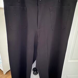 Maeve Colette Plus-size wide leg cropped size black pant